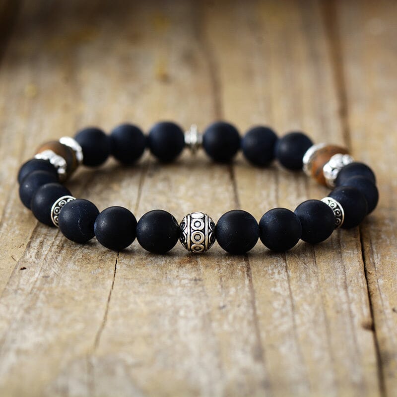Agate Noir Tiger Eye Bracelet