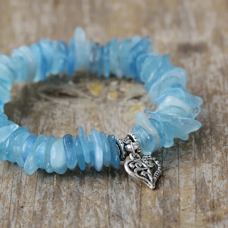Boho Bliss Aquamarine Bracelet