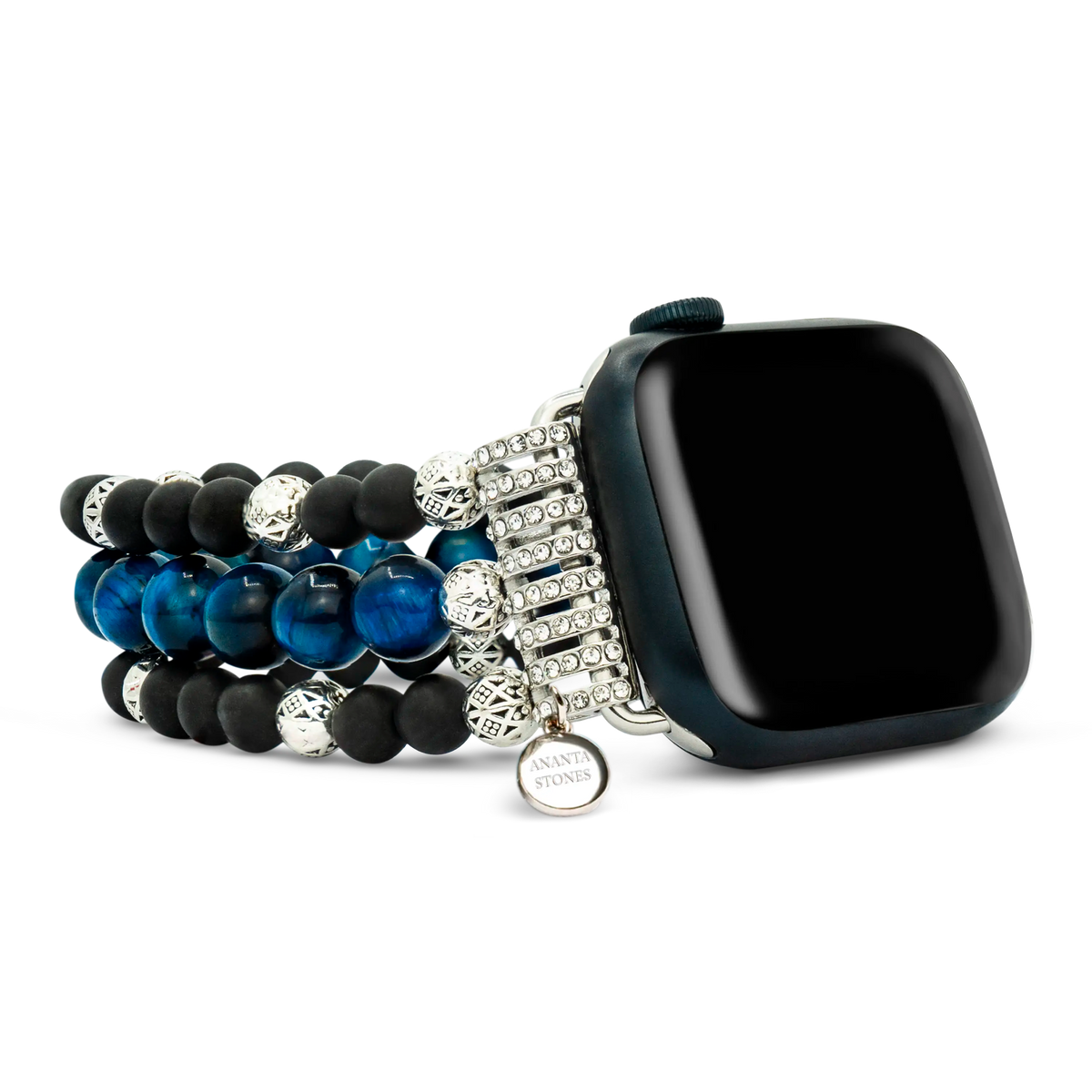 Captivating Blue Tiger Eye Perfect Fit Apple Watch Strap