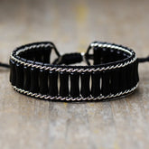 Black Onyx Bamboo Bliss Bracelet