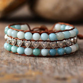 Natural Serenity Amazonite Wrap Bracelet