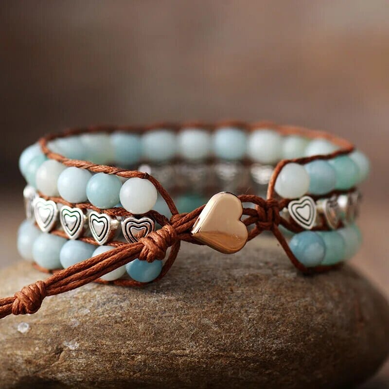 Natural Serenity Amazonite Wrap Bracelet