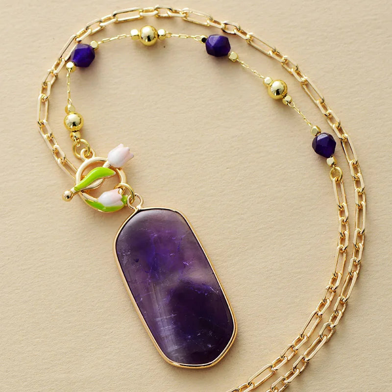 Amethyst Statement Necklace