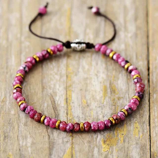 Fushcia Jade Harmony Bracelet