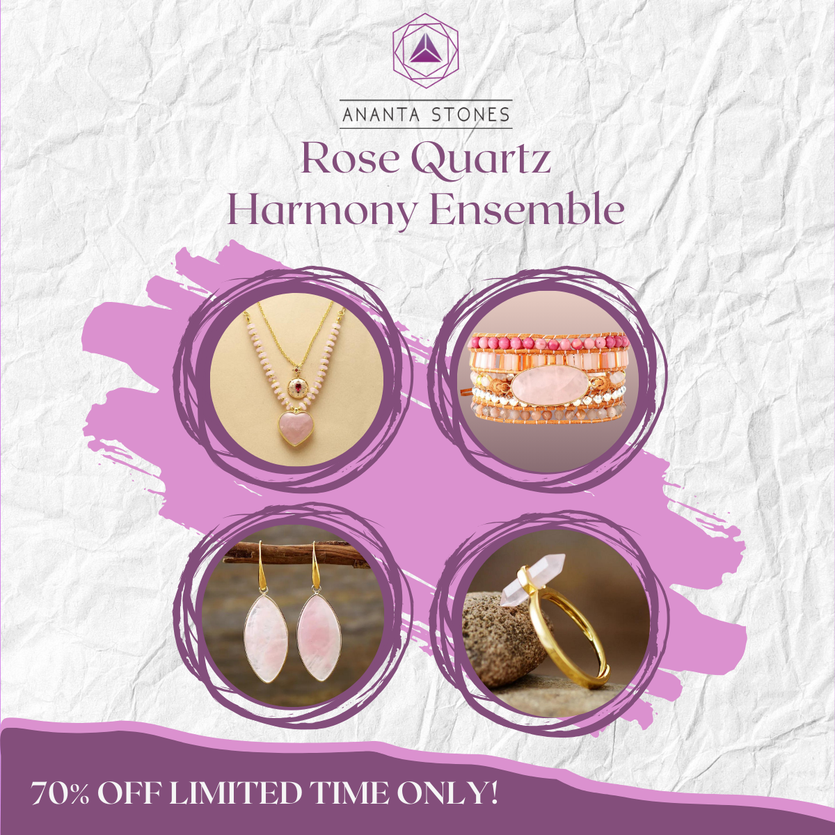Rose Quartz Harmony Ensemble Set