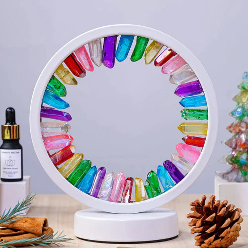 Rainbow Hope Clear Quartz Lamp