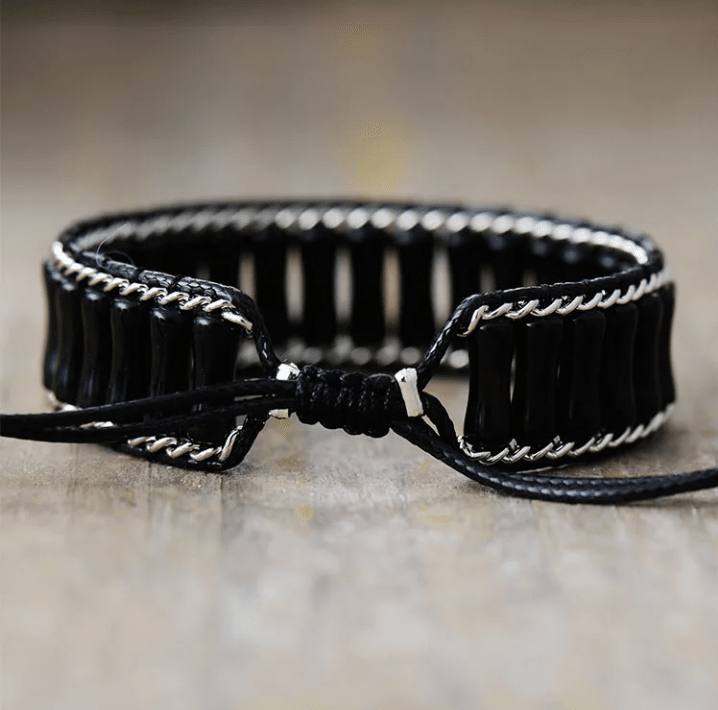 Black Onyx Bamboo Bliss Bracelet