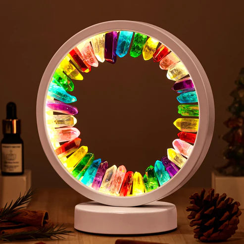 Rainbow Hope Clear Quartz Lamp