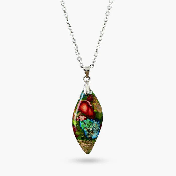 Burgundy Ivy Emperor Jasper Necklace