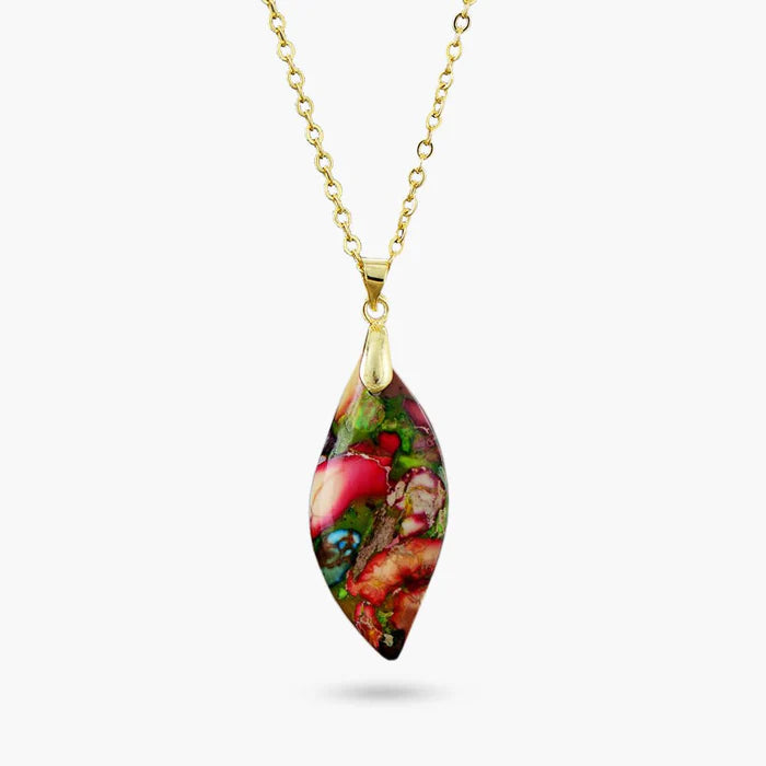 Burgundy Ivy Emperor Jasper Necklace