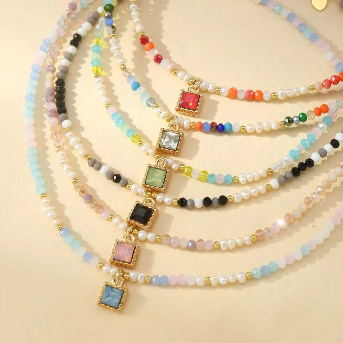 Monochrome Glamour Crystal Choker Necklace
