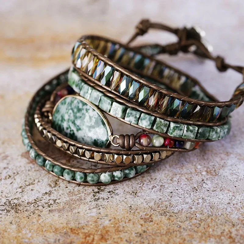Timeless Forest Wrap Bracelet