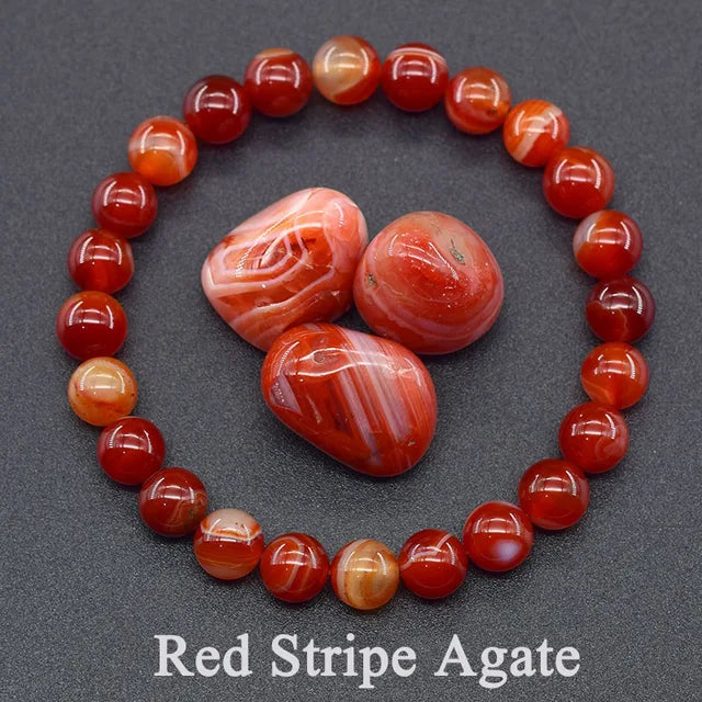 Red deals striped agate