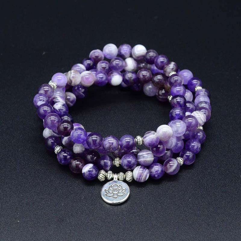 Healing Amethyst 108 Mala