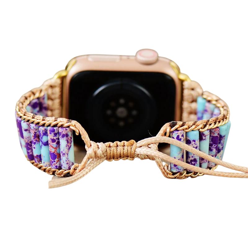 Cloudy Sunset Jasper Apple Watch Strap