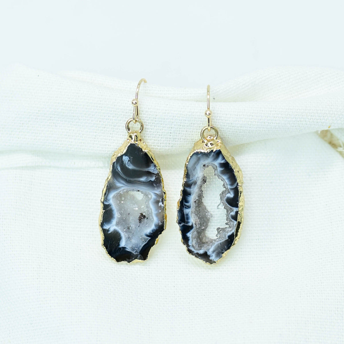 Healing Natural Druzy Crystal Earrings