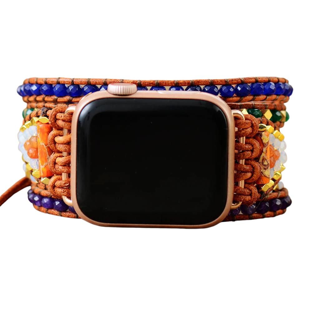 Cinturino per Apple Watch in giada fiammeggiante