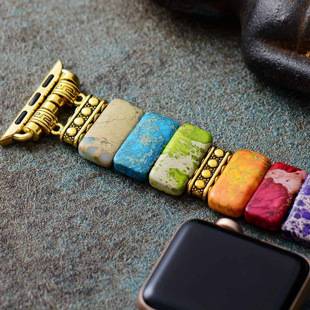 Dazzling Chakra Perfect Fit Apple Watch Strap