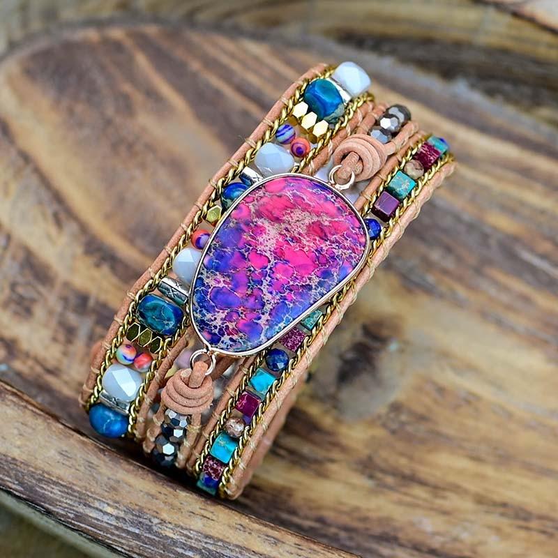 Healing Emperor Hematite Apatite Wrap Bracelet