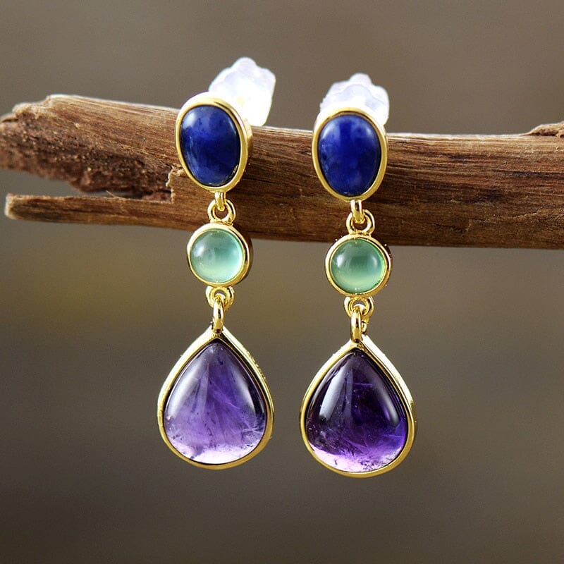 Classic Amethyst Stud Earrings