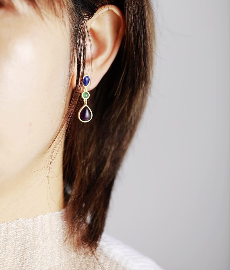 Classic Amethyst Stud Earrings