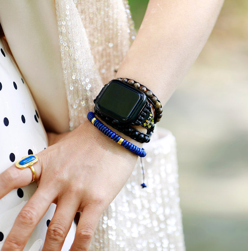 Protection Onyx Jasper Apple Watch Strap
