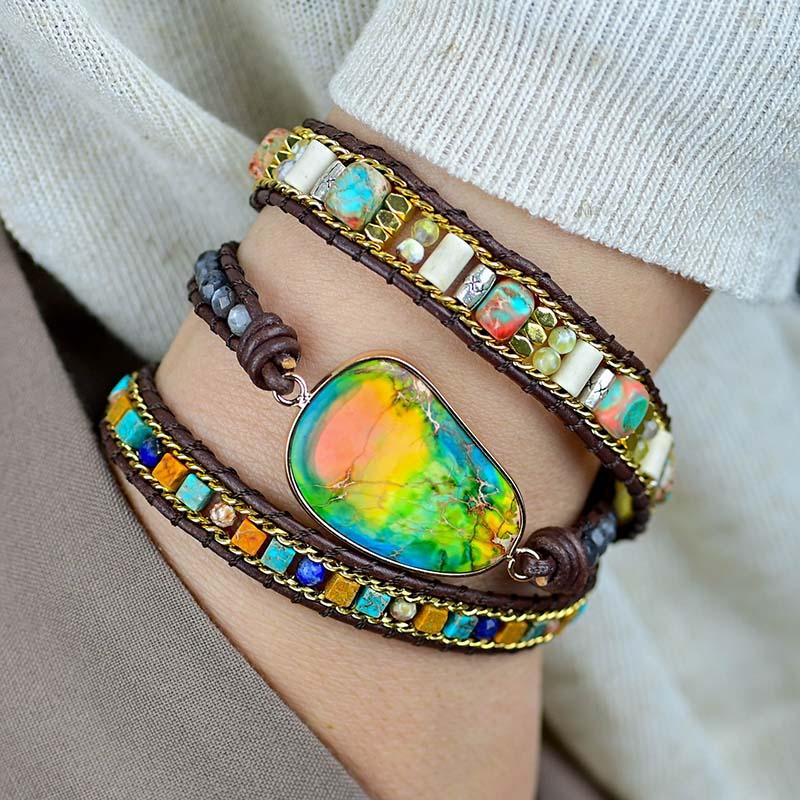 Healing Emperor Jasper Wrap Bracelet