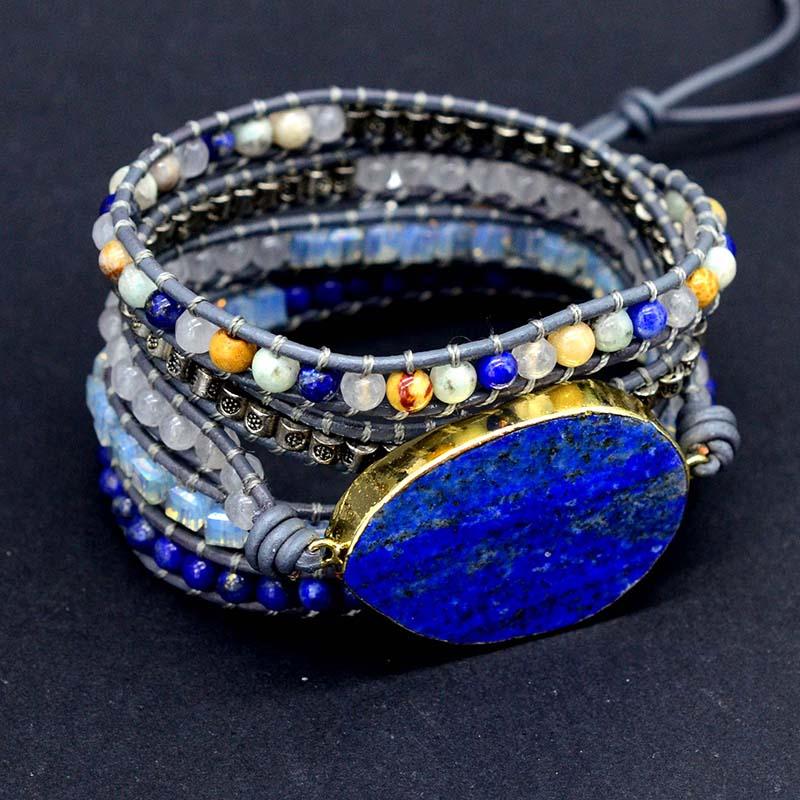 Healing Lapis Lazuli Empress Wrap Bracelet