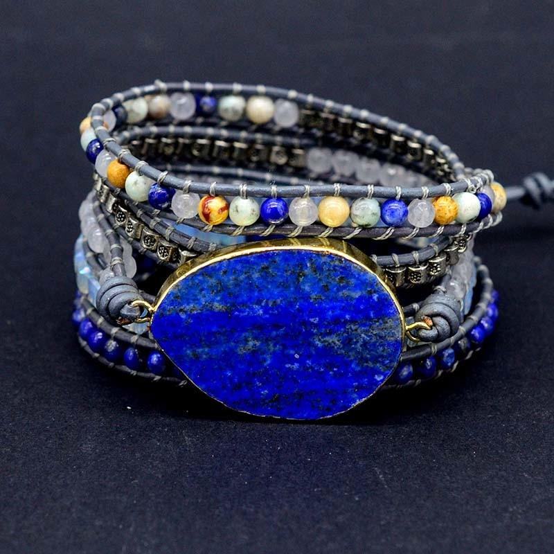 Healing Lapiz Lazuli Empress Wrap Bracelet