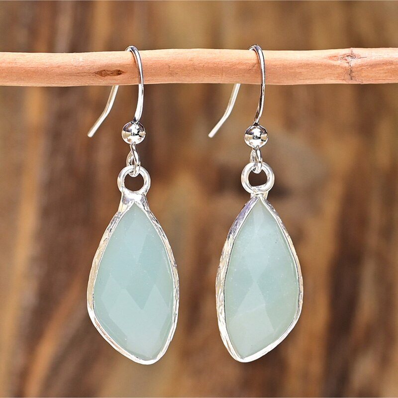 Elegant Bohemian Amazonite Earrings