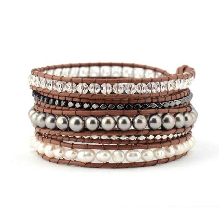 Hematite Crystal Protection Wrap Bracelet