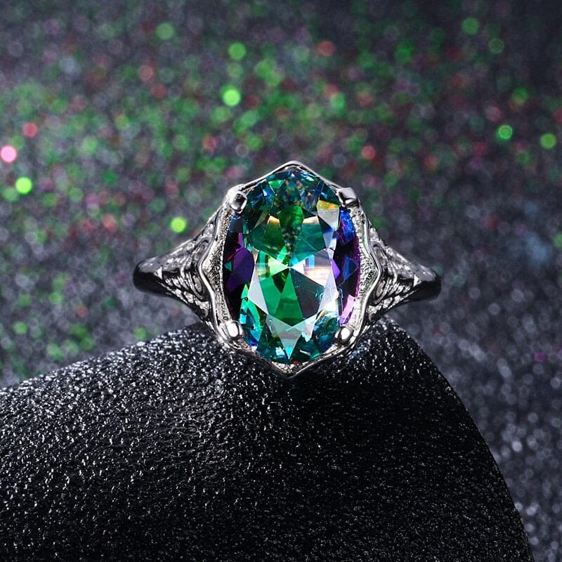 Amethyst White Gold Ring
