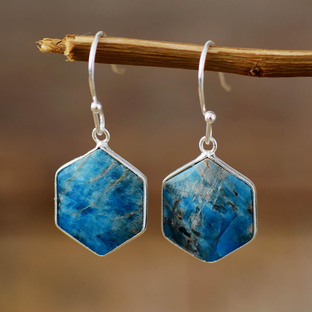 Healing Apatite Dangle Earrings