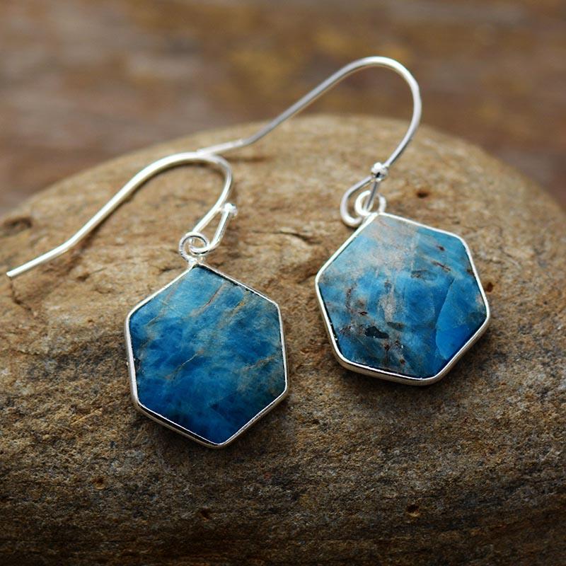 Healing Apatite Dangle Earrings