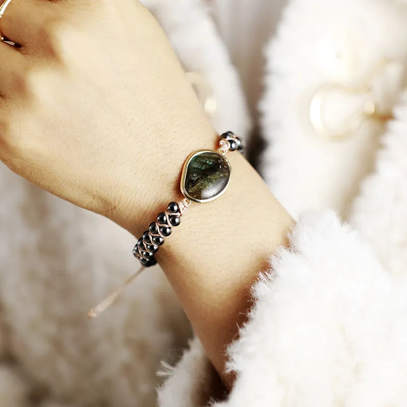 Gothic Hematite Stone Bliss Bracelet
