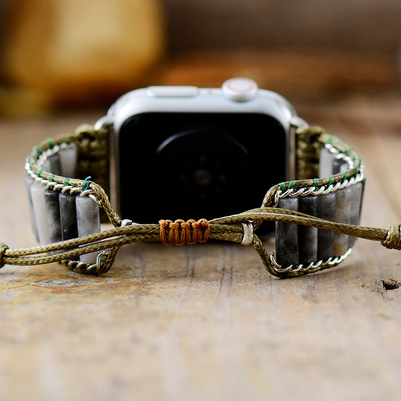 Geklede Jasper Onyx <tc>Apple Watch Strap</tc>