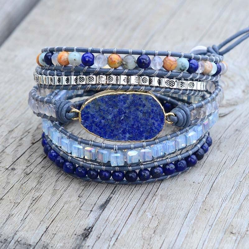 Healing Lapis Lazuli Empress Wrap Bracelet