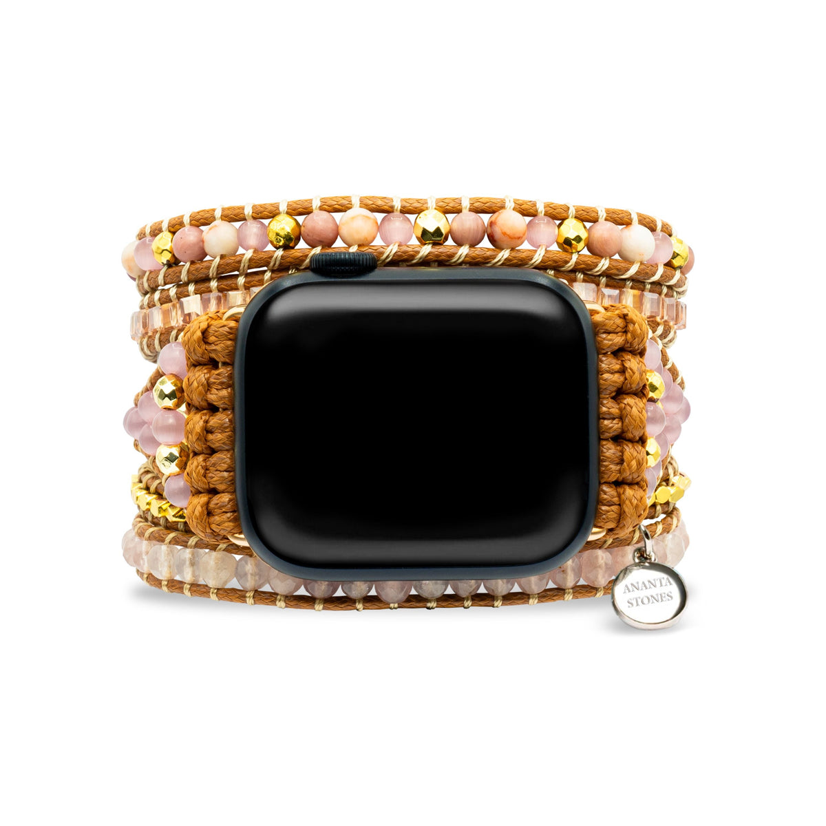 Healing Rose Quartz Apple Watch Strap