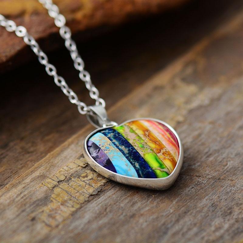 Helende Jaspis Chakra Ketting