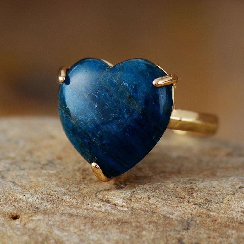 Healing Heart Apatite Ring