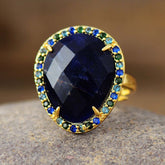 Sodalite Goddess Adjustable Ring