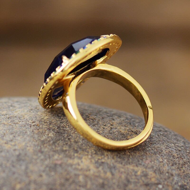 Sodalite Goddess Adjustable Ring