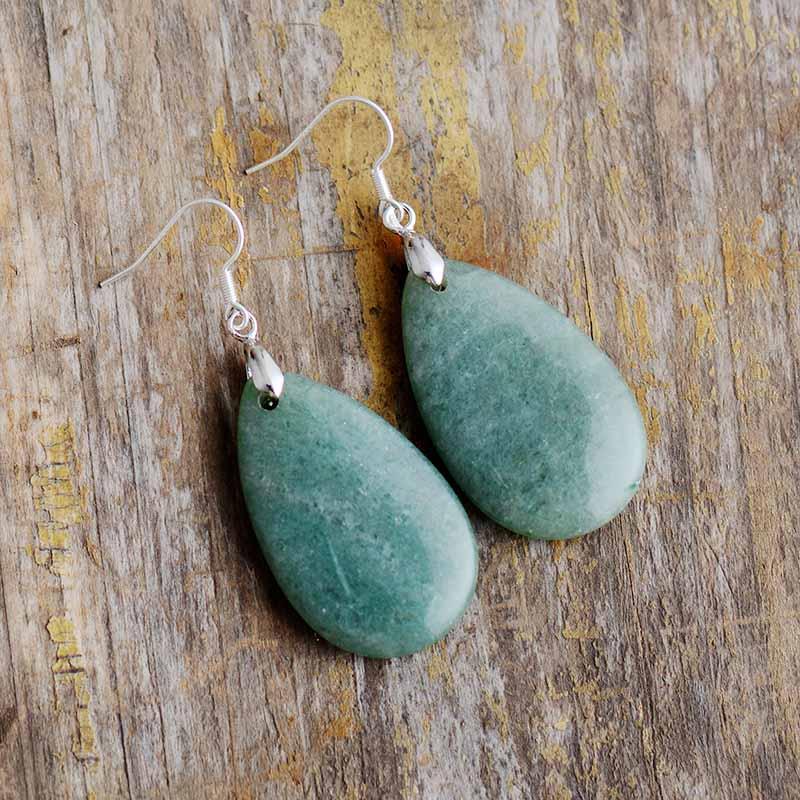 Healing Aventurine Dangle Earring