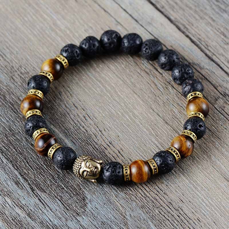 Tiger Eye Lava Flow Bracelet