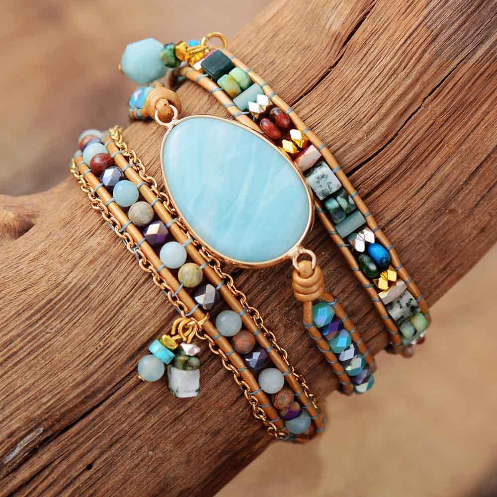 Healing Amazonite Stone Bracelet