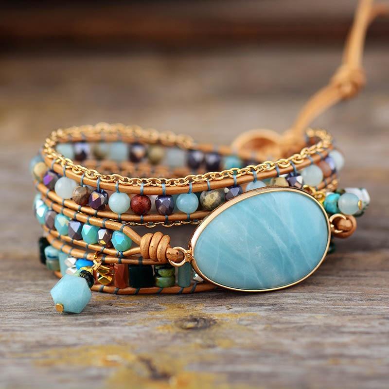 Healing Amazonite Stone Bracelet