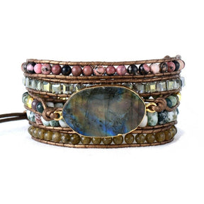 Healing Labradorite Stone Wrap Bracelet