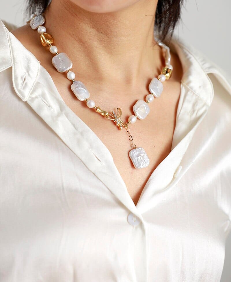 Serene Sea Pearl Necklace