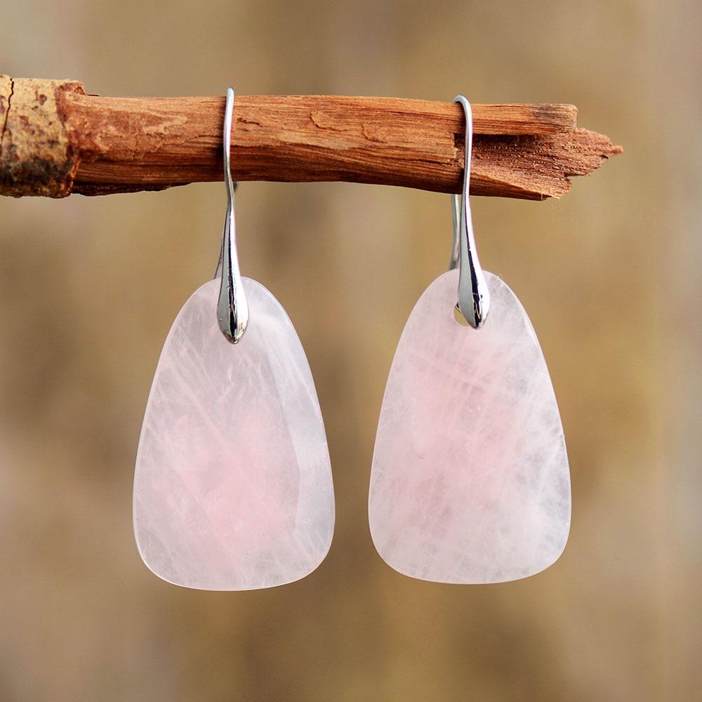 Healing Rose Quartz Earring