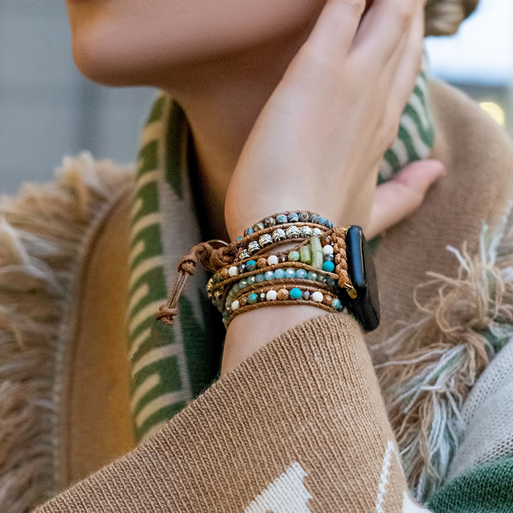 Natuurlijke keizersteen <tc>Apple Watch Strap</tc>